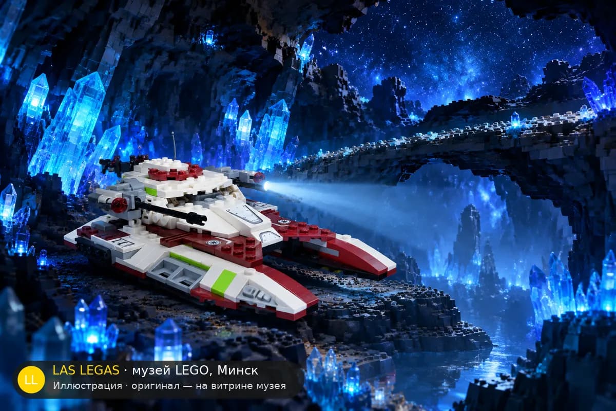 Иллюстрация: LEGO 75182 Республиканский танк в диораме своего сюжета
