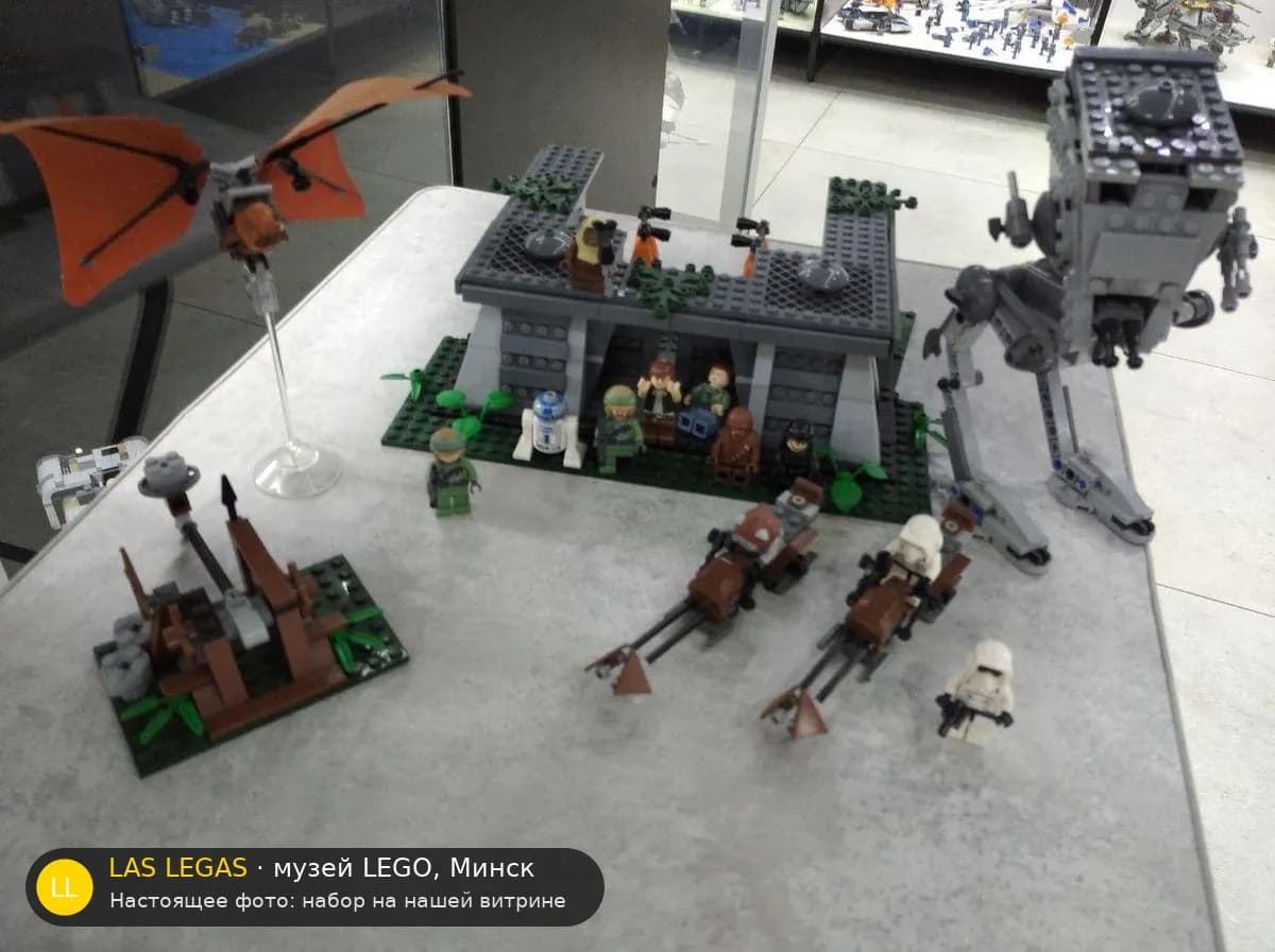 LEGO 8037 Истребитель Y-wing Энакина Скайуокера (Anakin's Y-wing Starfighter) на витрине музея Las Legas