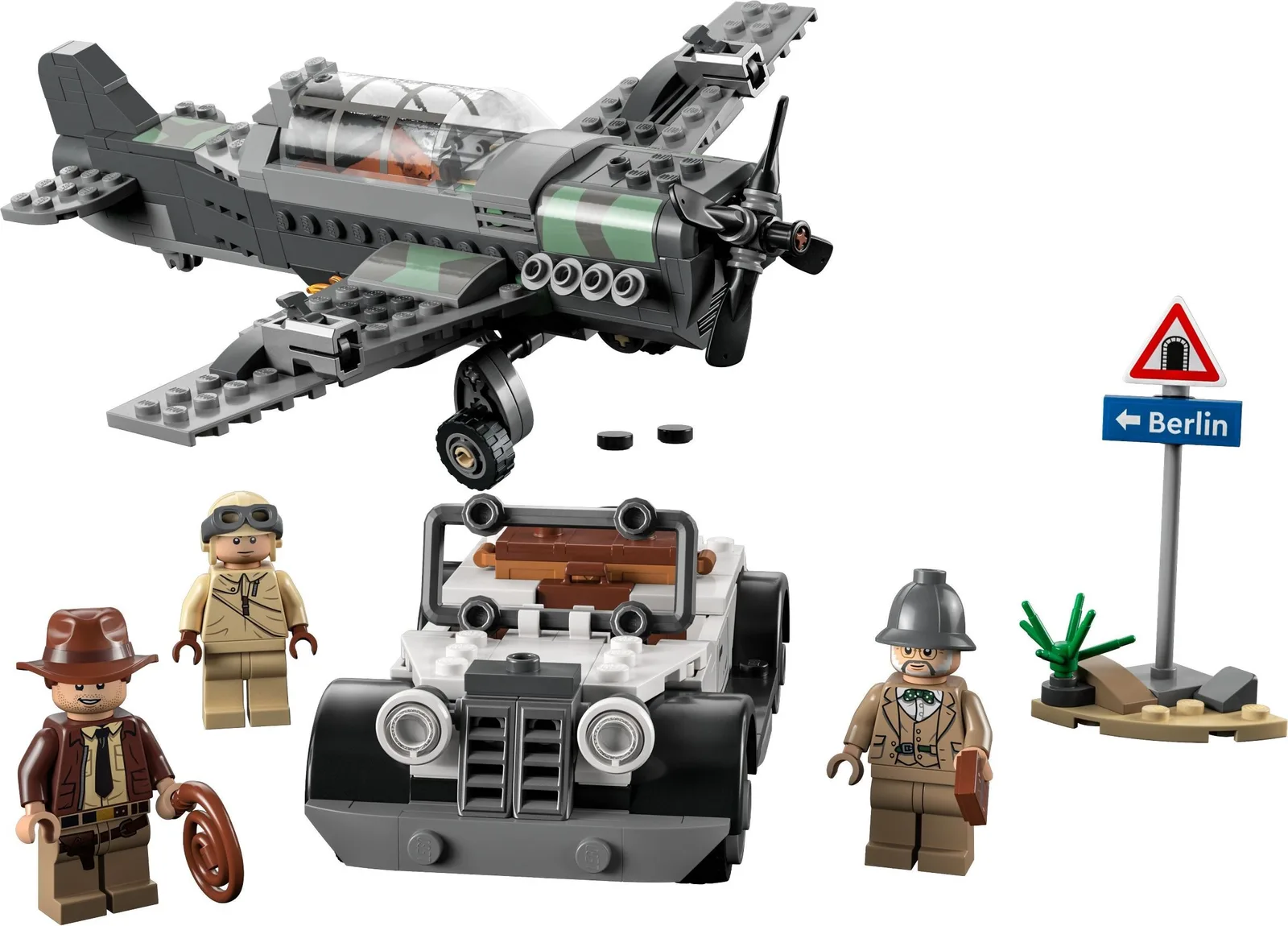 Fighter Plane Chase 77012, серия Indiana Jones, 387 деталей, 2023 год