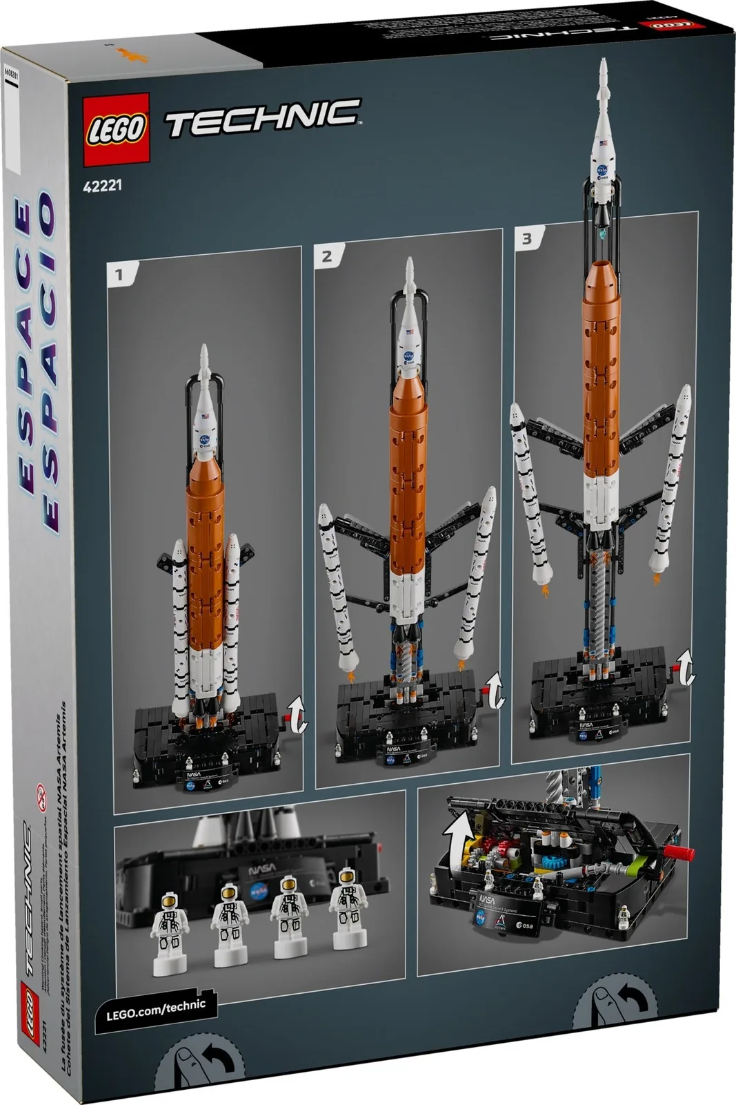 NASA Artemis Space Launch System Rocket 42221, серия Technic, 632 детали, 2026 год