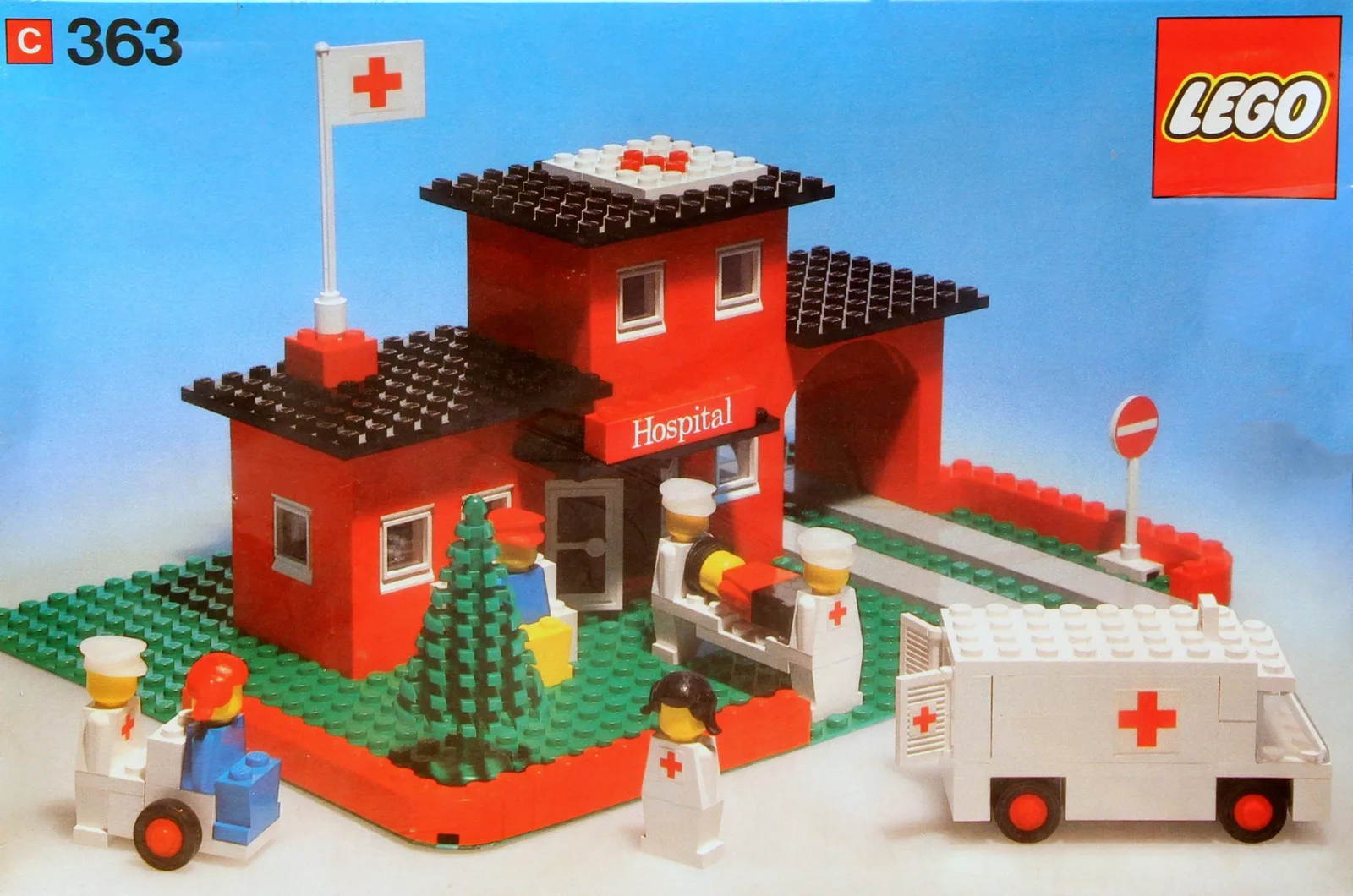 Hospital 363, серия LEGOLAND, 229 деталей, 1975 год