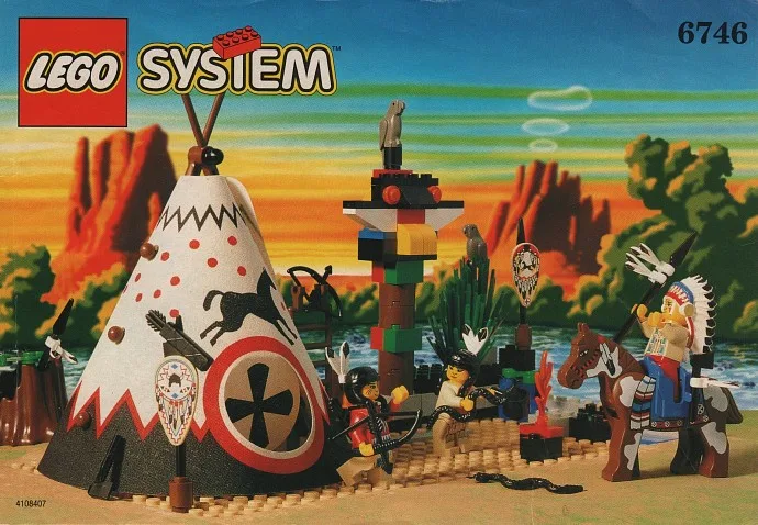 Chief's Tepee 6746, серия Western, 131 деталь, 1997 год
