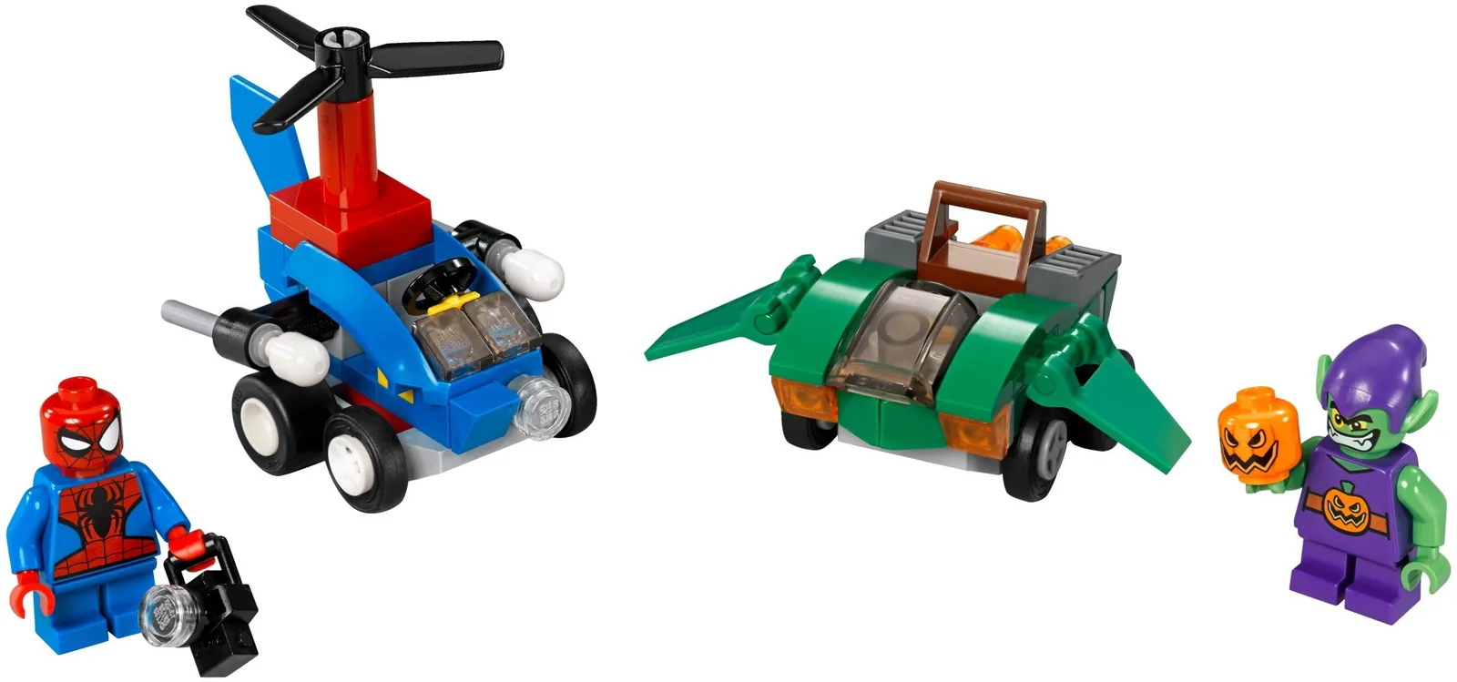 Mighty Micros: Spider-Man vs. Green Goblin 76064, серия Marvel Super Heroes, 85 деталей, 2016 год