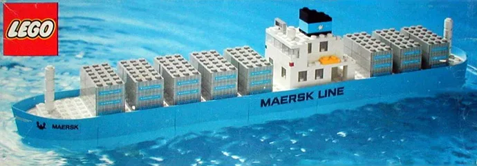 Maersk Line Container Ship 1650, серия LEGOLAND, 220 деталей, 1974 год