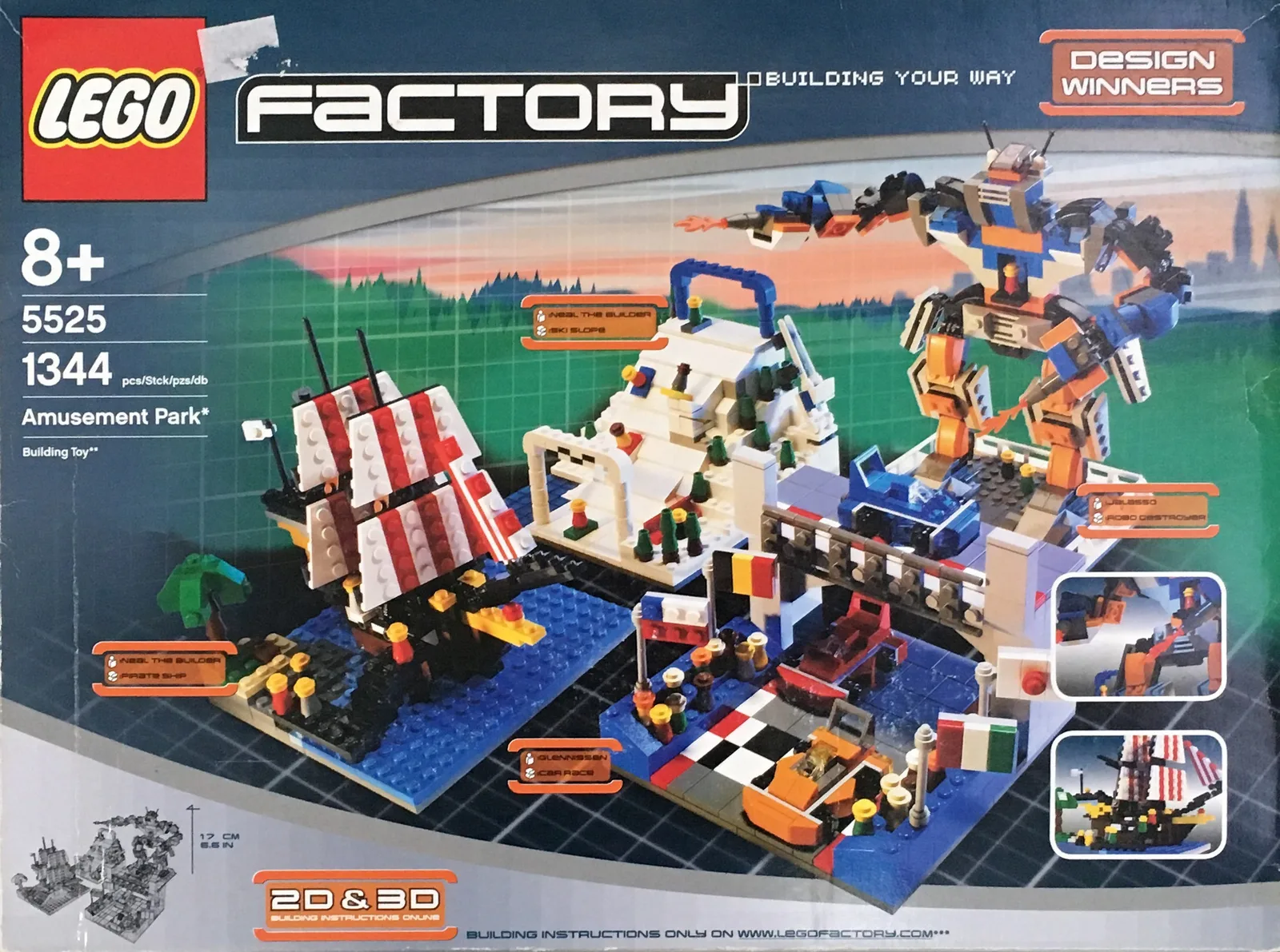 Amusement Park 5525, серия Factory, 1344 детали, 2005 год