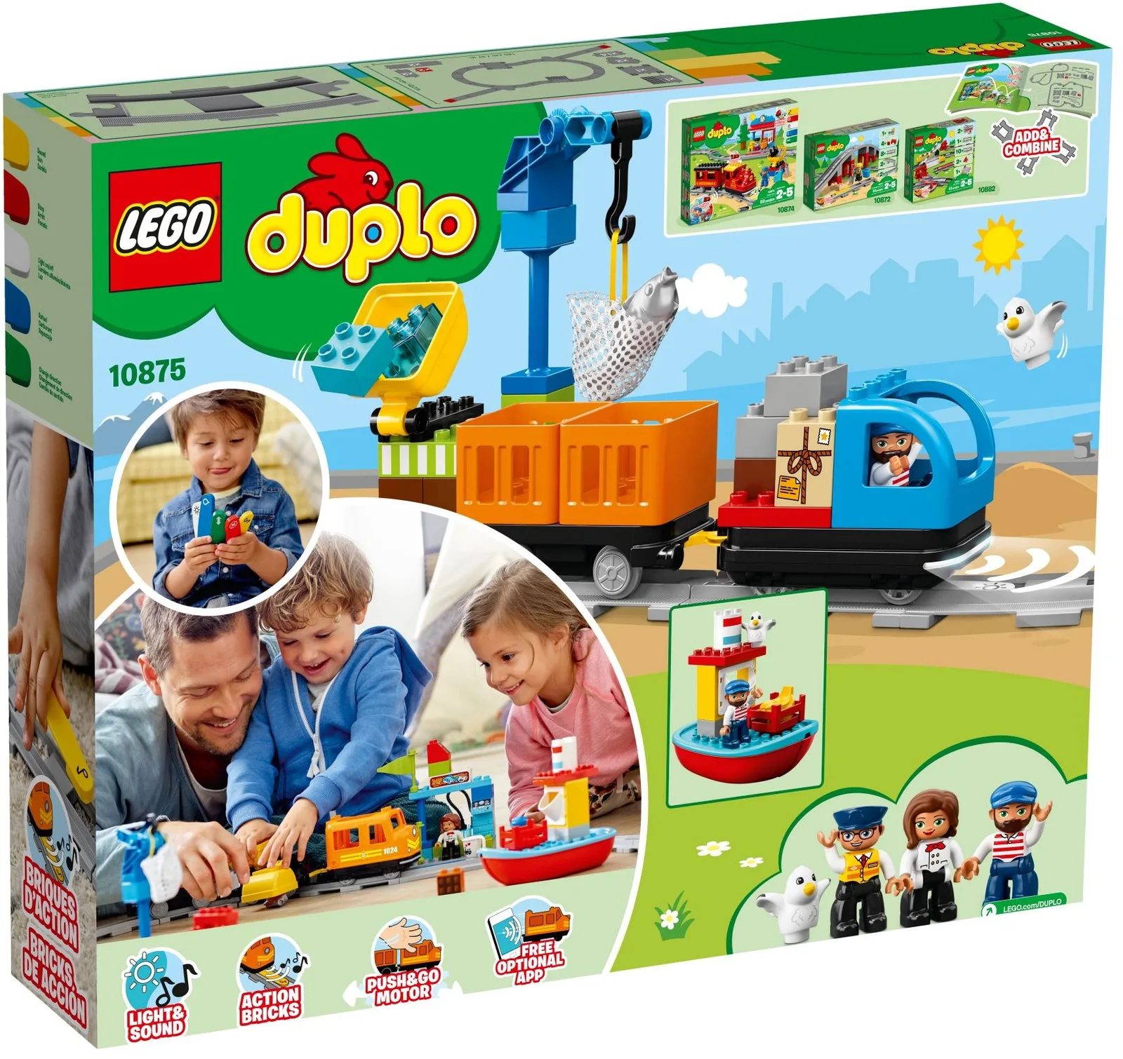 Cargo Train 10875, серия Duplo, 105 деталей, 2018 год