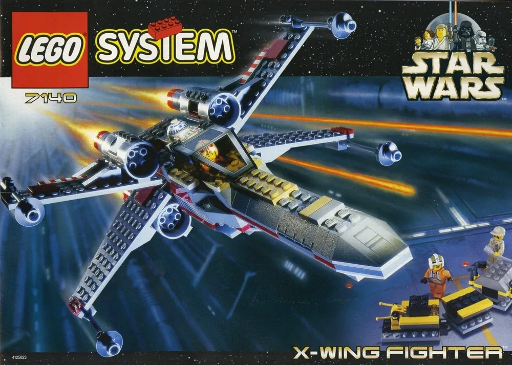 X-wing Fighter 7140, серия Star Wars, 266 деталей, 1999 год