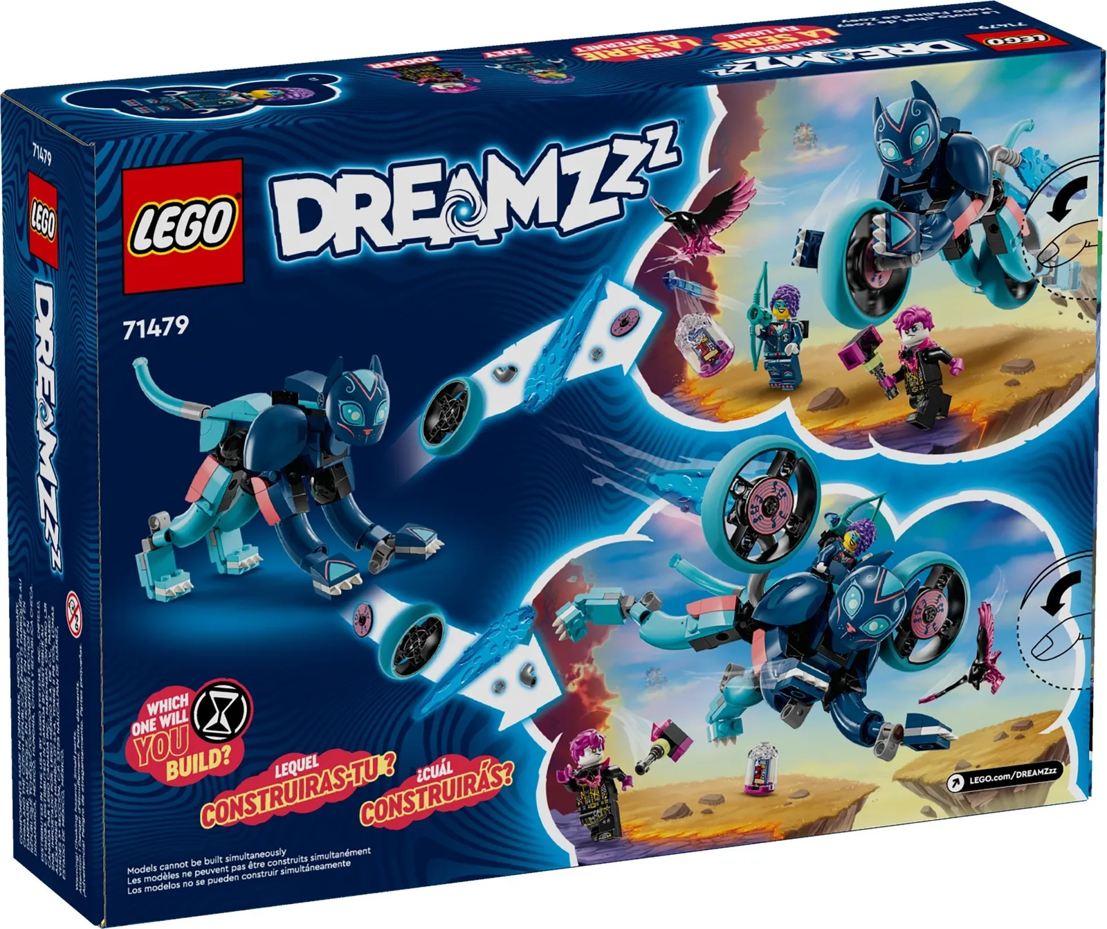 Zoey's Cat Motorcycle 71479, серия Dreamzzz, 226 деталей, 2024 год