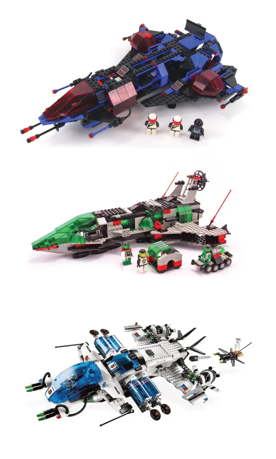 Подсерия Space Police (1989–1993). Черно-сине-зеленая гамма. Галактическая полиция, призванная ловить Blacktron