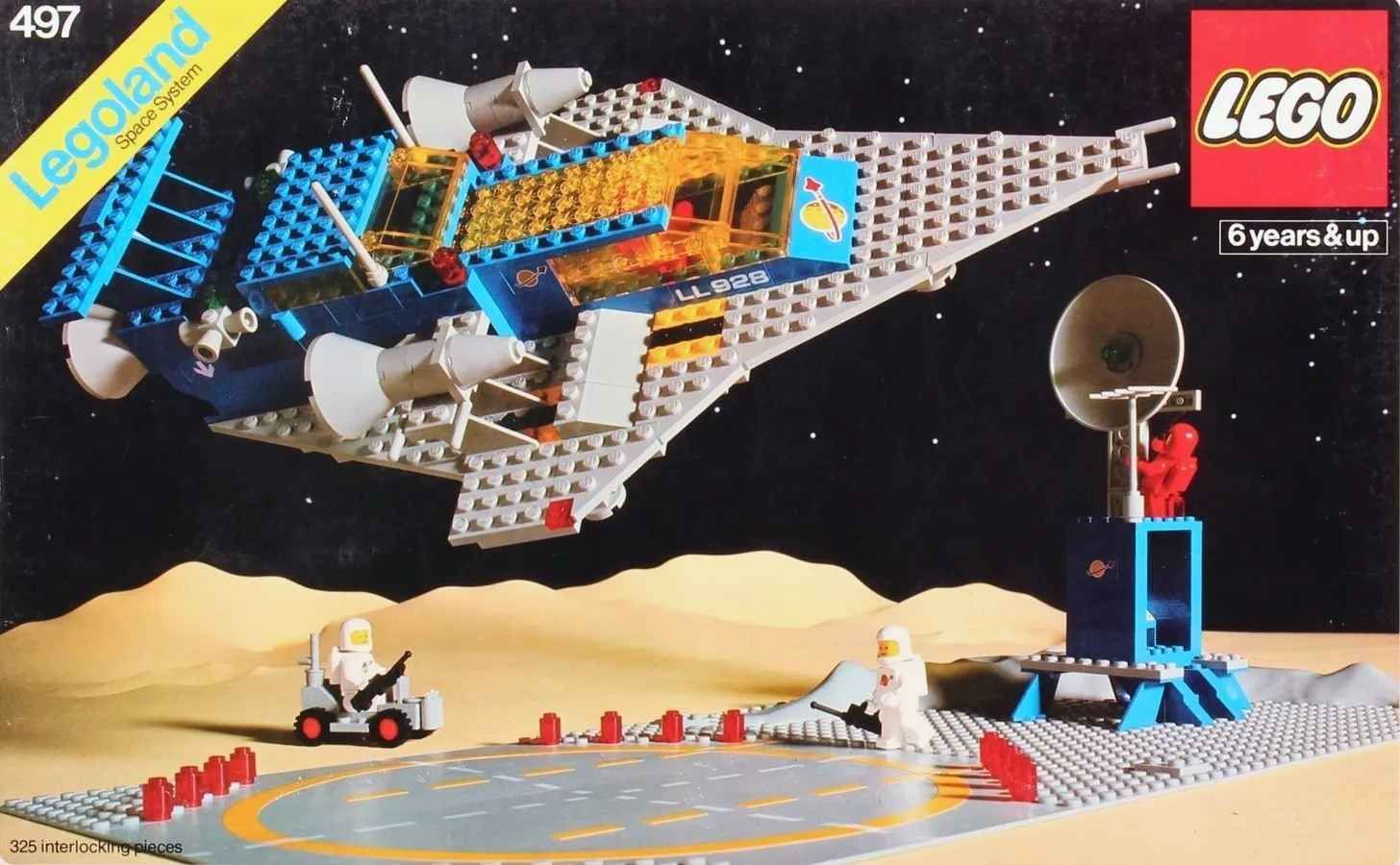 Galaxy Explorer 497/928, серия Space, 338 деталей, 1979 год