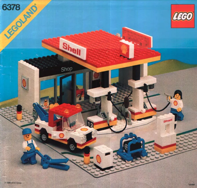 Shell Service Station 6378, серия Town, 291 деталь, 1986 год