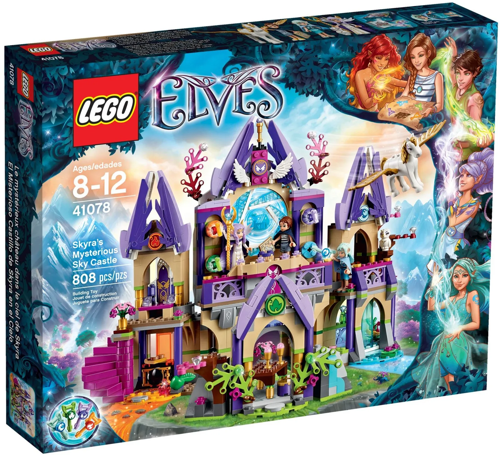 Skyra's Mysterious Sky Castle 41078, серия Elves, 808 деталей, 2015 год