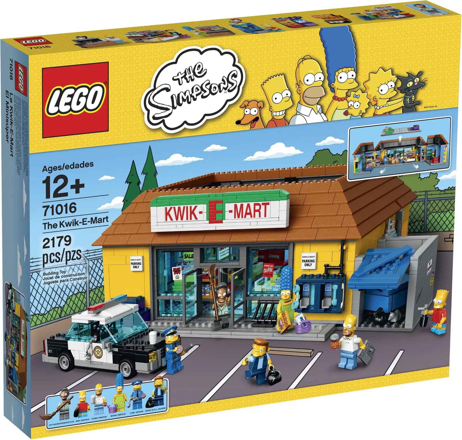 The Kwik-E-Mart 71016, серия The Simpsons, 2179 деталей, 2015 год