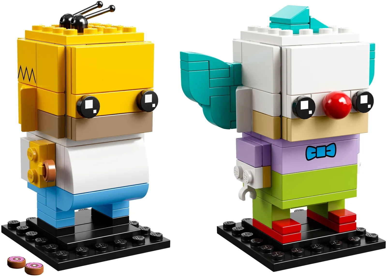 Homer Simpson & Krusty the Clown 41632, серия BrickHeadz, 215 деталей, 2018 год