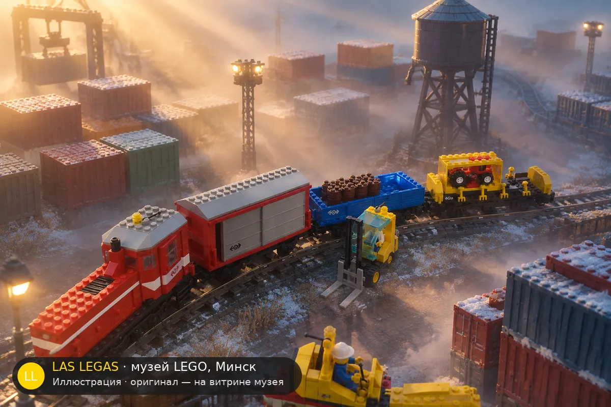LEGO 4563 Load N' Haul Railroad — экспонат музея Las Legas