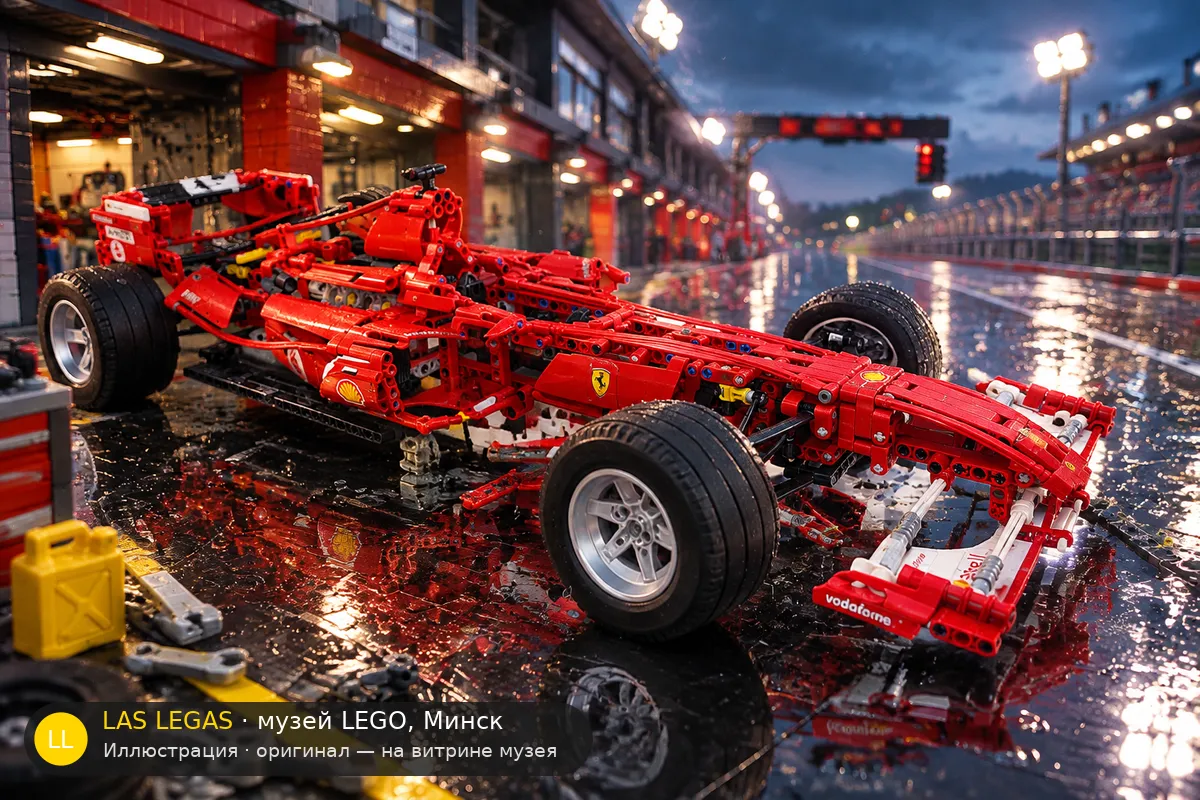 LEGO 8674 Ferrari F1 Racer 1:8 — экспонат музея Las Legas